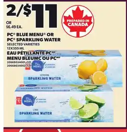 Independent City Market PC BLUE MENU OR PC SPARKLING WATER offer