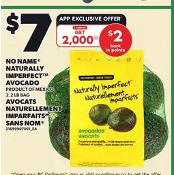 Independent City Market NO NAME NATURALLY IMPERFECT AVOCADO, 2.2 LB BAG offer