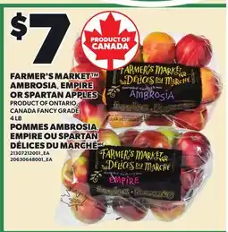 Independent City Market FARMER'S MARKET AMBROSIA, EMPIRE OR SPARTAN APPLES , 4 LB offer