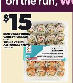 Independent City Market BENTO CALIFORNIA VARIETY PACK SUSHI offer