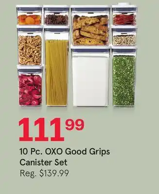 Kitchen Stuff Plus 10 Pc. OXO Good Grips Canister Set offer