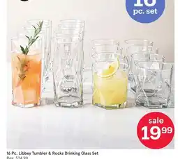 Kitchen Stuff Plus 16 Pc. Libbey Tumbler & Rocks Drinking Glass Set offer