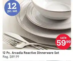 Kitchen Stuff Plus 12 Pc. Arcadia Reactive Dinnerware Set offer