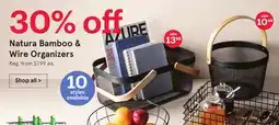 Kitchen Stuff Plus Natura Bamboo & Wire Organizers offer