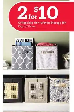 Kitchen Stuff Plus Collapsible Non-Woven Storage Bin offer