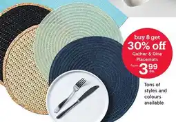 Kitchen Stuff Plus Gather & Dine Placemats offer