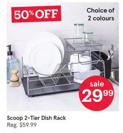 Kitchen Stuff Plus Scoop 2-Tier Dish Rack offer