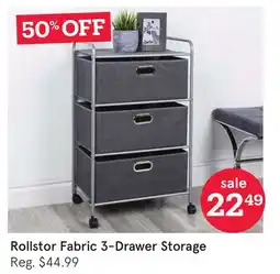 Kitchen Stuff Plus Rollstor Fabric 3-Drawer Storage offer