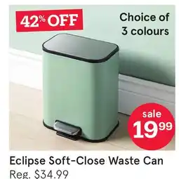 Kitchen Stuff Plus Eclipse Soft-Close Waste Can offer