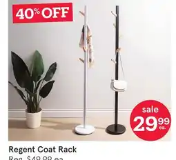 Kitchen Stuff Plus Regent Coat Rack offer