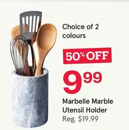 Kitchen Stuff Plus Marbelle Marble Utensil Holder offer