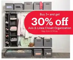 Kitchen Stuff Plus Axis & Linea Closet Organization offer