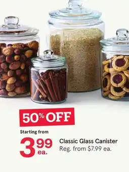 Kitchen Stuff Plus Classic Glass Canister offer