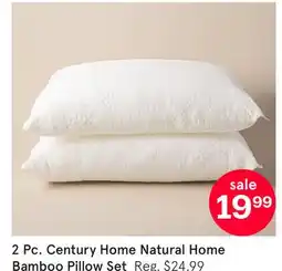 Kitchen Stuff Plus 2 Pc. Century Home Natural Home Bamboo Pillow Set offer