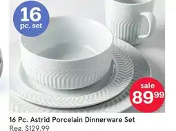 Kitchen Stuff Plus 16 Pc. Astrid Porcelain Dinnerware Set offer