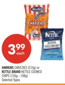 Shoppers Drug Mart HAWKINS CHEEZIES (210g) or KETTLE BRAND KETTLE COOKED CHIPS (156g - 198g) offer