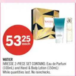 Shoppers Drug Mart WATIER IVRESSE 2-piece Set (100 mL),Perfumed Hand and Body Lotion (150 mL) offer