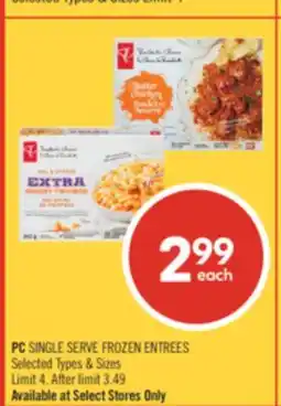 Shoppers Drug Mart PC SINGLE SERVE FROZEN ENTREES offer