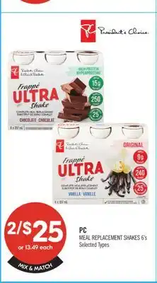 Shoppers Drug Mart PC MEAL REPLACEMENT SHAKES 6's offer