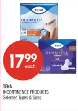 Shoppers Drug Mart TENA INCONTINENCE PRODUCTS offer
