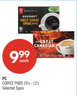 Shoppers Drug Mart PC COFFEE PODS 10's - 12's offer