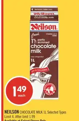 Shoppers Drug Mart NEILSON CHOCOLATE MILK offer