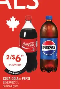 Shoppers Drug Mart COCA-COLA or PEPSI BEVERAGES offer