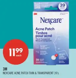 Shoppers Drug Mart 3M NEXCARE ACNE PATH THIN & TRANSPARENT 39's offer
