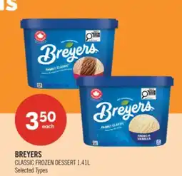 Shoppers Drug Mart BREYERS CLASSIC FROZEN DESSERT offer