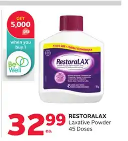 Rexall RESTORALAX Laxative Powder 45 Doses offer