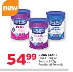 Rexall GOOD START Plus 1.02kg or Soothe 942g Powdered Formula offer