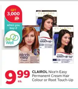 Rexall CLAIROL Nice'n Easy Permanent Cream Hair Colour or Root Touch-Up offer