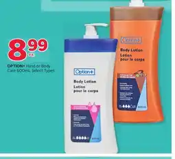 Rexall OPTION+ Hand or Body Care offer