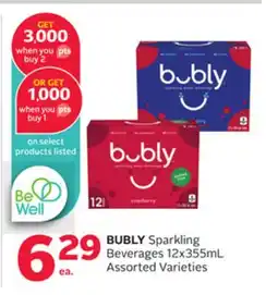 Rexall BUBLY Sparkling Beverages offer