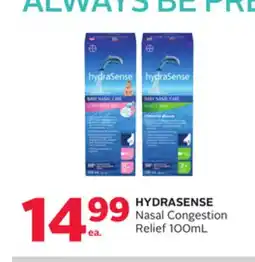 Rexall HYDRASENSE Nasal Congestion Relief offer