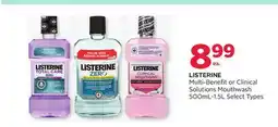 Rexall LISTERINE Multi-Benefit or Clinical Solutions Mouthwash 500mL-1.5L offer