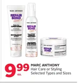 Rexall MARC ANTHONY Hair Care or Styling offer