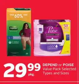Rexall DEPEND or POISE Value Pack offer