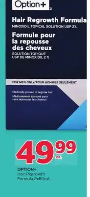 Rexall OPTION+ Hair Regrowth Formula offer