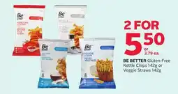 Rexall BE BETTER Gluten-Free Kettle Chips 142g or Veggie Straws offer