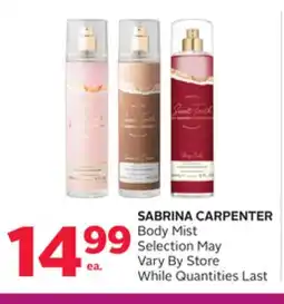 Rexall SABRINA CARPENTER Body Mist offer