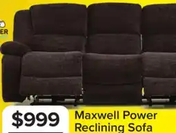 Leon's Maxwell Power Reclining Sofa - Brown offer
