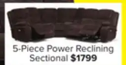 Leon's Maxwell 5-Piece Power Reclining Sectional - Brown offer