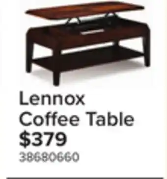 Leon's Lennox 47 Lift-Top Coffee Table - Walnut offer