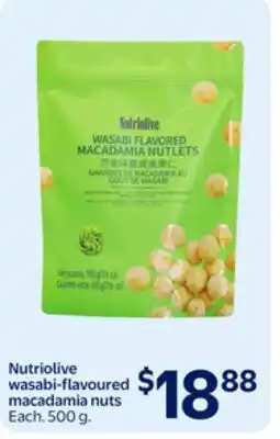 Walmart Nutriolive wasabi-flavoured macadamia nuts offer