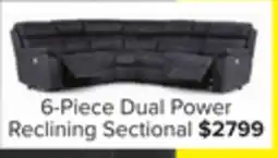 Leon's Haven 6-Piece Dual Power Reclining Sectional - Grey offer