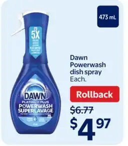 Walmart Dawn Powerwash dish spray offer