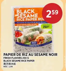 Kim Phat FRESH FLAVORS BLACK SESAME RICE PAPER offer