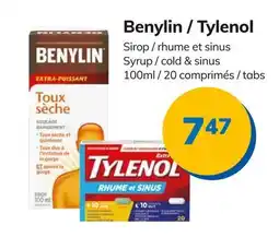 Accès pharma Benylin / Tylenol offer