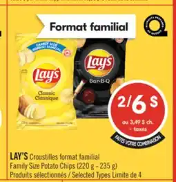Pharmaprix LAY'S Family Size Potato Chips offer